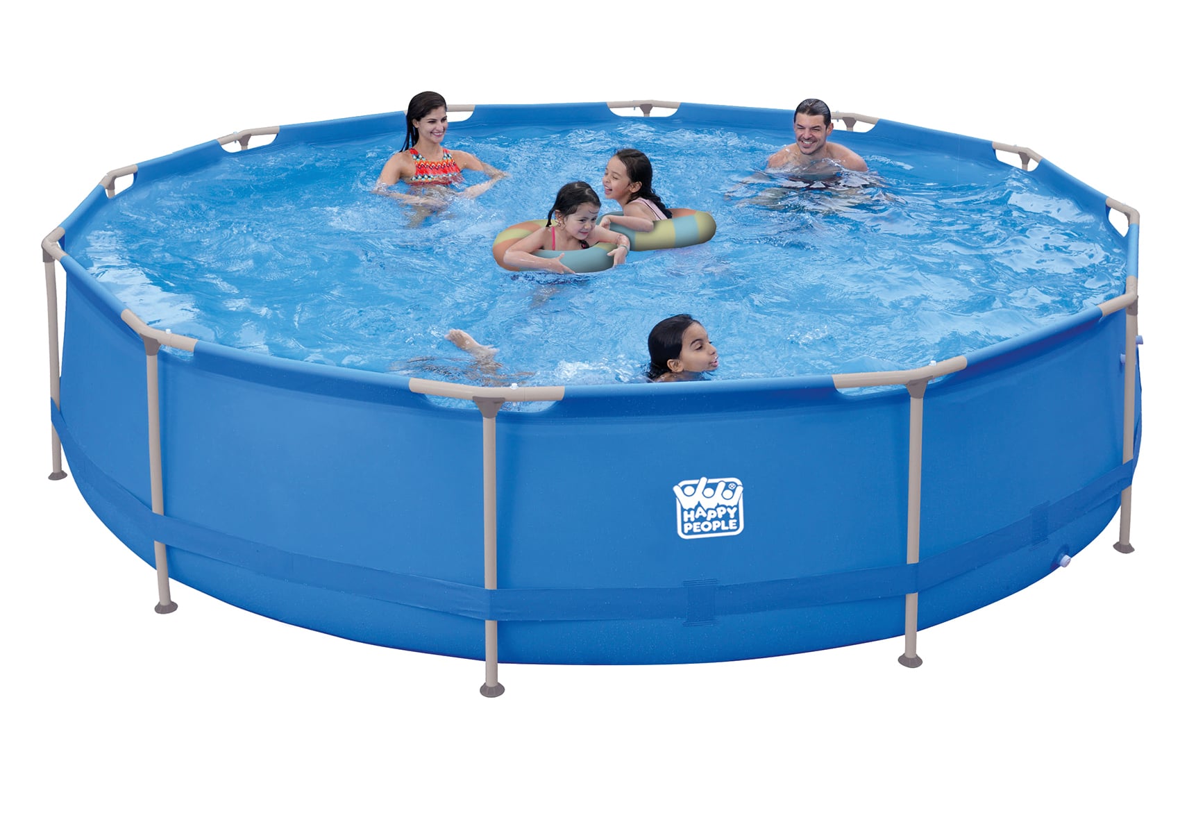 Stahlrahmenpool-Set mit Filterpumpe, blau