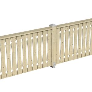 Brüstung Balkonschalung Fichte