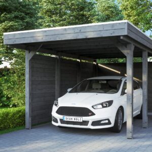 Carport Friesland Set m. Rück- und Seitenwand