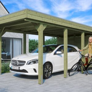 Carport Friesland Set m. Abstellraum