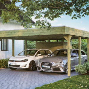 Carport Friesland Set m. Abstellraum