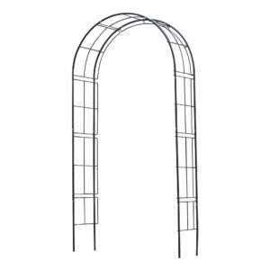 Nature Rosenbogen gebogen, H229x113x38cm, schwarz
