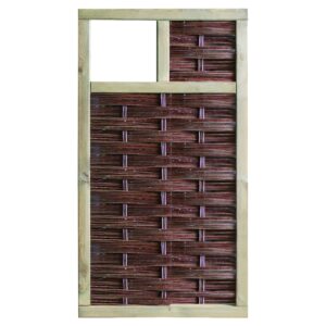 LABO-3D Weidengeflechtzaun 94x180 cm, 1 Fenster oben