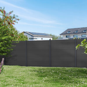 MAX WPC-Steckzaunset 175x168 cm