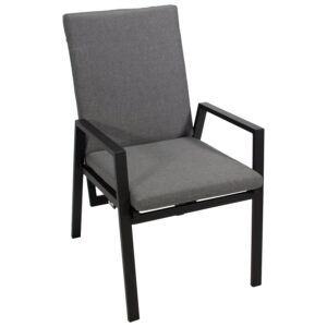 Sessel Hochlehner, Aluminium mit Polster