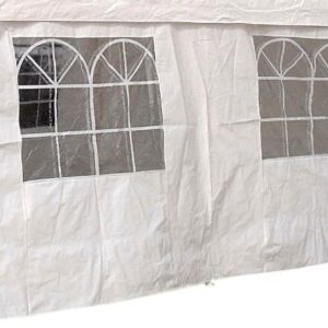 Seitenplane weiß mit Fenster