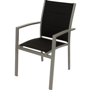 Stapelsessel 6-er Set, Aluminium, Kunstgewebe