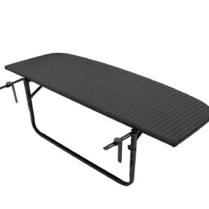Balkonhängetisch 120x40cm,  schwarz