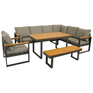 Funktions Eckbank Set 4-teilig mit Polstern